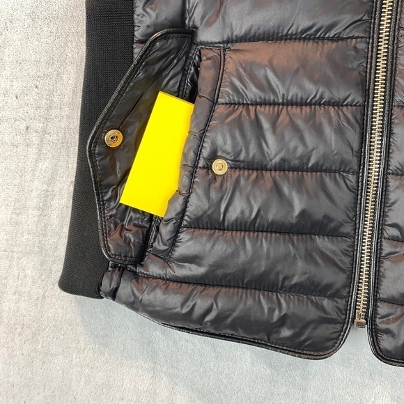 Love Tree Puffer Vest Sz Small Black Nylon Zip Up Stretch Side Panels - Picture 6 of 12